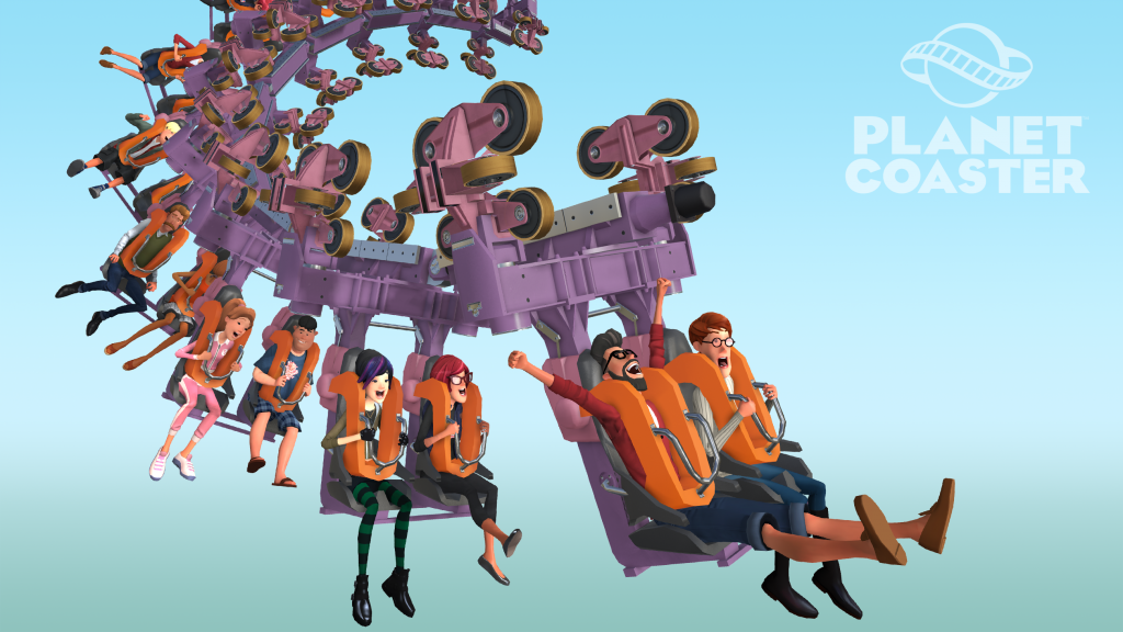 Planet Coaster model inverted roller coaster