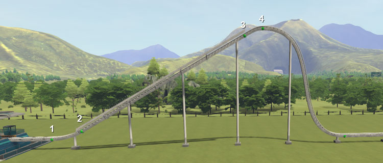 Build straight lift hill